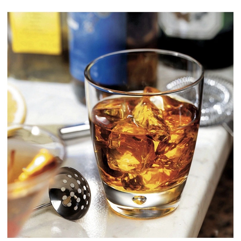 Bormioli Rocco Luna 11.75 Oz. Double Old Fashioned Dof Drinking Glasses For - Picture 4 of 13